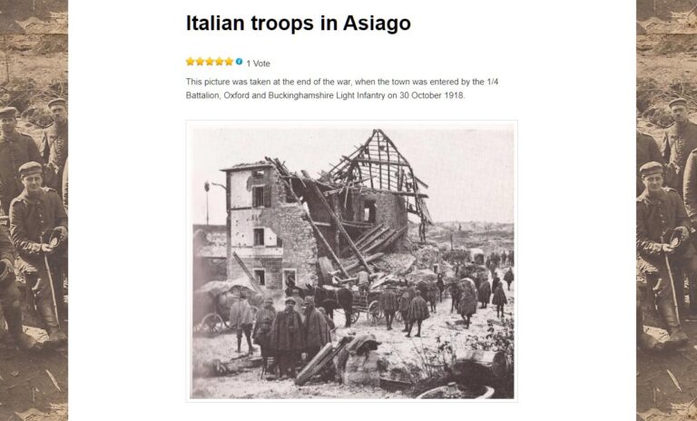 1561 pagine di foto, memorie, cartoline della prima guerra mondiale